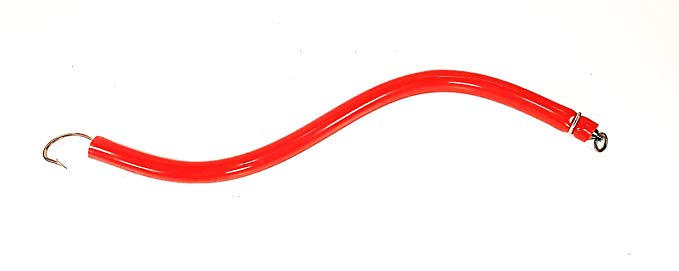 Bay State Tackle Trolling Tube Fishing Lure - Flexible - Great for Striped Bass and Other Game Fish (Solid Red)