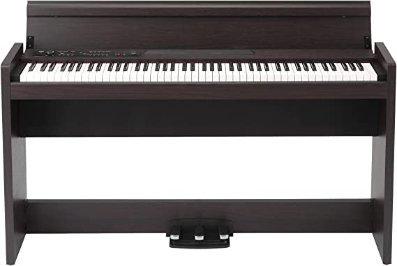 KORG, LP-380U Digital Home Piano with 88-Key Fully Weighted Keyboard, Built-in Speakers, Furniture Stand, and 3-Pedal Unit (LP-380-RW-U)