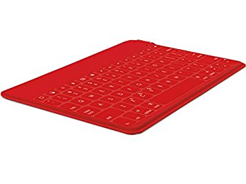 Logitech Keys-To-Go Ultra-Portable Bluetooth Keyboard for Tablets, Red (920-006722)