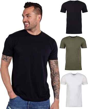 INTO THE AM Mens T Shirt - Short Sleeve Crew Neck Soft Fitted Tees S - 4XL Fresh Classic Tshirts