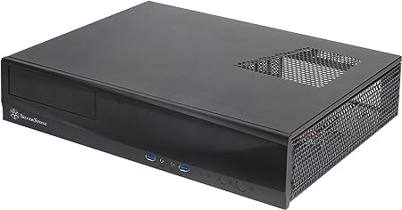 SilverStone Technology ML03B Milo Series Aluminum/Steel Micro-ATX Media Center/HTPC Case, Black ML03B-x