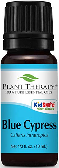 Plant Therapy Blue Cypress Essential Oil. 100% Pure, Undiluted, Therapeutic Grade. 10 mL (1/3 Ounce).