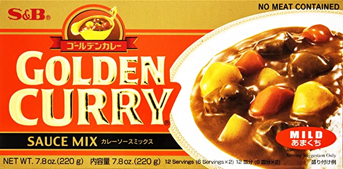S&B Golden Curry Sauce Mix, Mild, 7.8 Ounce