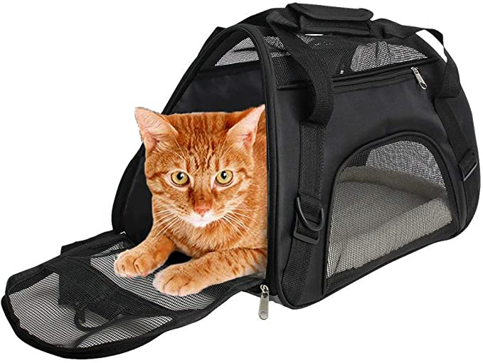 Cuby Soft Sided Pet Carrier，Comfort for Airline Travel for Small Animals/Cats/Kitten/Puppy