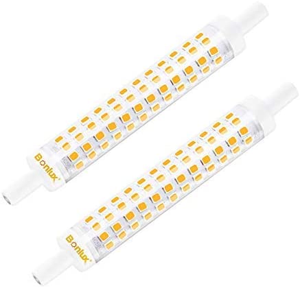 R7s LED Linear 118mm Light Bulb 14W Super Bright 1400LM Wide 15mm Double Ended J118 J Type Non-dimmable Cool White 6000K Equivalent 130W Halogen Lamp (2-Pack)