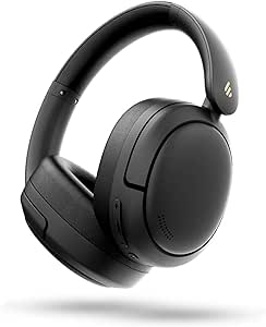 Edifier W800BT Pro -44dB Hybrid Active Noise Cancelling Headphones, Wireless Over Ear Headphones with Bluetooth 5.4, Hi-Res Audio, AI Clear Call, Custom EQ via App, Foldable Design, 253g Comfort Black