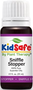 KidSafe Sniffle Stopper Synergy Essential Oil Blend 10 ml ((1/3 oz). 100% Pure, Undiluted, Therapeutic Grade. (Blend of: Fir Needle, Rosalina, Spruce, Cypress, Spearmint and Cedarwood Virginian.)