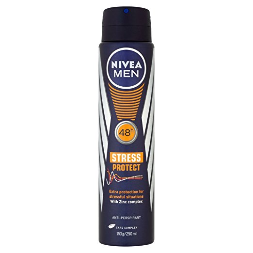 Nivea Men Stress Protect 48 Hours Anti-Perspirant Deodorant Spray 250 ml - Pack of 6