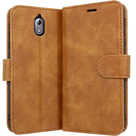 Case Collection Premium Leather Folio Cover for Nokia 3.1 Case Magnetic Closure Full Protection Book Design Wallet Flip with [Card Slots] and [Kickstand] for Nokia 3.1 2018 Phone Case