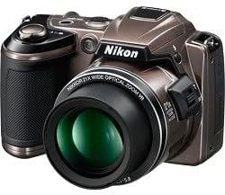 Nikon COOLPIX L120 14.1 MP Digital Camera with 21x NIKKOR Wide-Angle Optical Zoom Lens and 3-Inch LCD (Bronze) (Renewed)