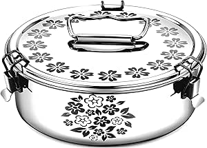 Stainless Steel 7.5 x 7.5 x 3.5 Inches Flan Pan with Laser Design, Capacity 63 fl. oz, Compatible with 6 Qt Instant Pot, Moldes Para Flan, Flanera Para Baño Maria