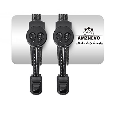 Amznevo Casual Elastic No Tie Lock Shoelaces for Kids And Adults, Specially Designed Boots Sneakers Laces, Cool Gift to Basketball Jogger Hiking Sport Fan