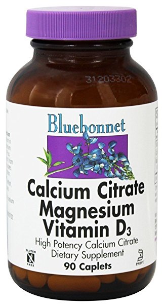 Bluebonnet - Calcium Citrate Magnesium Plus Vitamin D3 90 Caplets