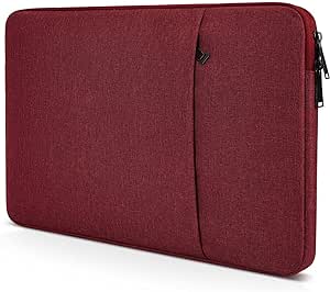 Laptop Case Sleeve 14 inch for HP Pavilion 14, HP Stream 14, HP Chromebook 14, Dell Inspiron 14, Lenovo Flex 5, Lenovo ideapad 14, ASUS Zenbook 14, Computer Sleeve 14.5 inch Carrying Bag -Wine Red