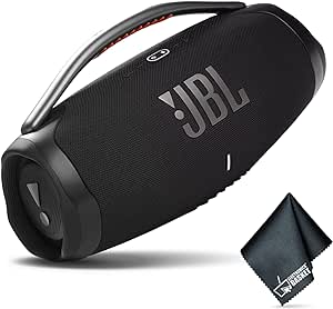 JBL Boombox 3 Portable Bluetooth Speaker (Black) with Extended Protection