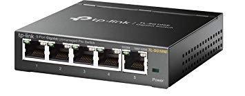 TP-Link TL-SG105E 5-Port Desktop Gigabit Easy-Smart Ethernet Switch, Lifetime Warranty