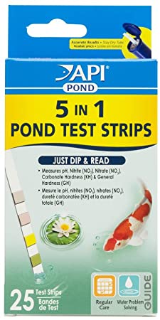 API POND 5 IN 1 POND TEST STRIPS Pond Water Test Strips 25-Count