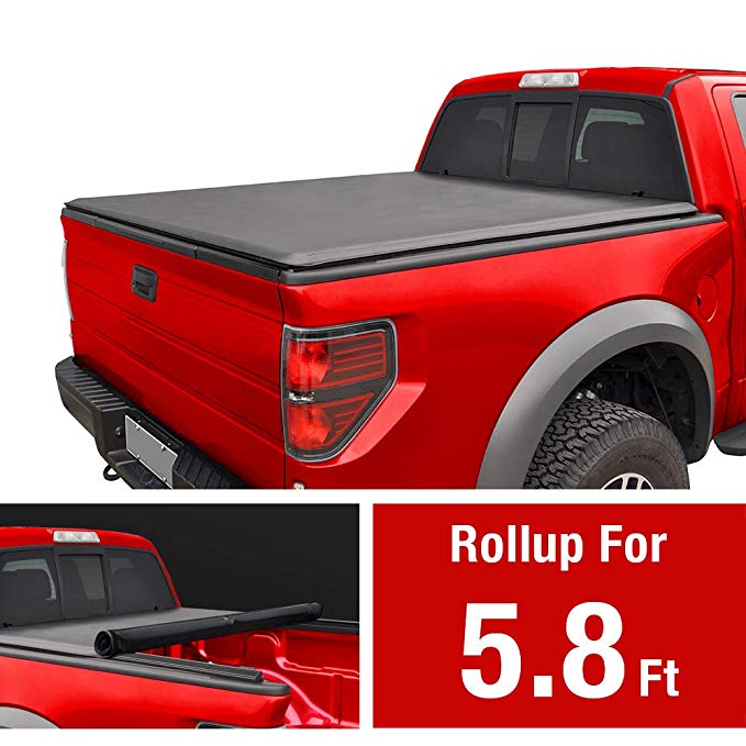 MaxMate Roll Up Truck Bed Tonneau Cover for 2019 Chevy Silverado/GMC Sierra 1500 New Body Style | Fleetside 5.8' Bed | for Models Without Utility Track System