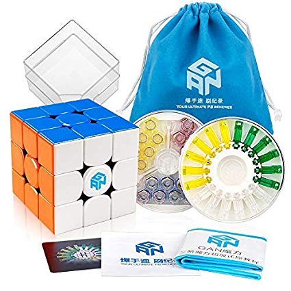 D-FantiX Gan 356 X 3x3 Speed Cube Stickerless Gan 356X 3x3x3 Puzzle Cube (Numerical IPG Version)