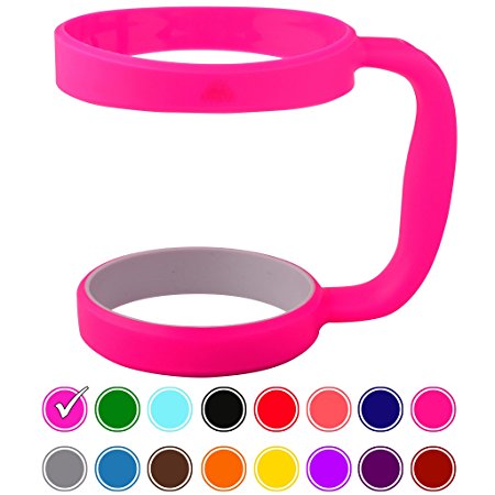 STRATA CUPS HOT PINK 30oz Tumbler Handle For YETI tumbler, RTIC, OZARK trail tumbler, SIC, and Other Ramblers Cups – No Slip Grip - BPA FREE