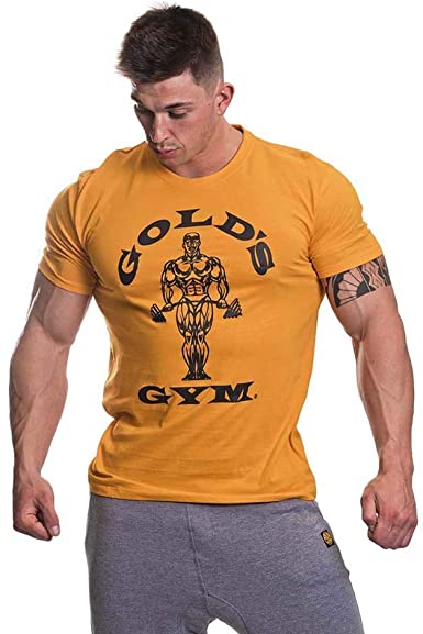 Gold's Gym Men's Muscle Joe T-Shirt Short Sleeves Workout Premium Training Fitness Gym Sports T-Shirt
