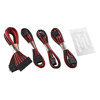 CableMod Basic Cable Extension Kit - 8 6 Pin Series (Black/Red)