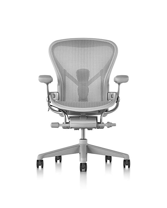 Herman Miller Aeron Chair, Size A, Mineral