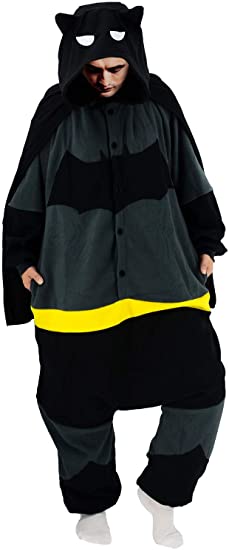 vavalad Adult Bat Onesie Pajamas Christmas Cosplay Halloween Man Animal Sleepwear Jumpsuit Costume Women Men