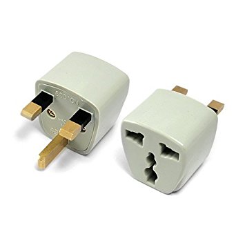 Plug Adapter, BoxWave [Universal to UK Outlet Plug Adapter] Type G Socket Coverter for - Beige