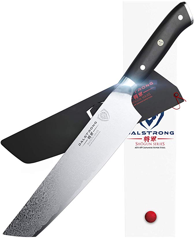 DALSTRONG" The Tanto" Chef Knife - Shogun Series - Japanese AUS-10V Super Steel - 8" - w/Sheath