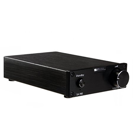 SMSL SA-98E 2 * 160W TDA7498E amplifier stereo digital amplifier   power adapter,TOP HIFI (black)