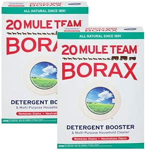 20 Mule Team Borax Natural Laundry Booster 65 Ounce pack of 2