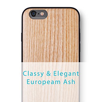 iPhone 6S PLUS / iPhone 6 PLUS Case. iATO Real WOODEN Premium Protective Cover. Unique, Stylish & Classy EUROPEAN ASH WOOD Bumper Accessory for Apple iPhone 6S PLUS / 6 PLUS