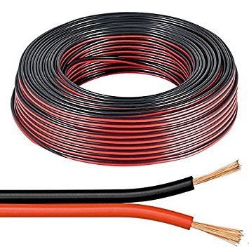 electrosmart 5m Red/Black 2 x 0.50mm Speaker Cable - Ideal for Car Audio & Home HiFi