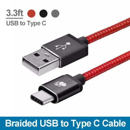Braided USB Type C Cable BlitzWolf 3ft Reversible USB 20 to USB-C Data and Charger Cord for Nexus 5X 6P OnePlus 2 Nokia N1 Xiaomi 4C Zuk Z1 Apple Macbook 33ft Red
