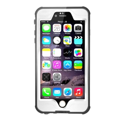 iPhone 6s Waterproof Case, [NEW ARRIVAL] Merit KNIGHT Series IP68 Certified Waterproof Shockproof Snowproof Dirtpoof Case Cover for iPhone 6s/iPhone 6 4.7 inch (White)