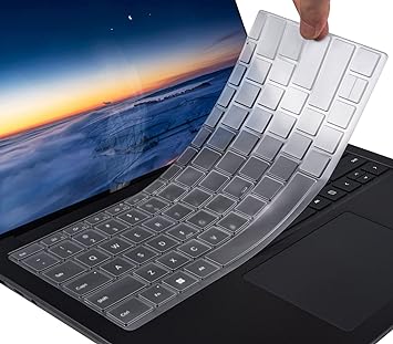 CaseBuy Clear Ultra Thin Keyboard Cover for 2022-2019 Surface Laptop 5 4 3 13.5" & 15" Touchscreen Laptop, Surface Laptop Keyboard Protector Skin -TPU