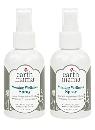 Earth Mama Morning Wellness Spray for Occasional Pregnancy Nausea, 4-Fluid Ounce (2-Pack)