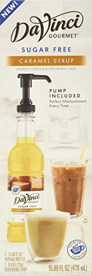 DaVinci Gourmet Sugar-Free Syrup, Caramel, 15.89 Ounce Bottle