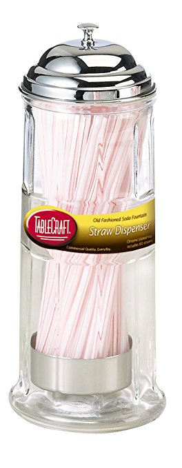 TableCraft Straw Dispenser, Includes Straws
