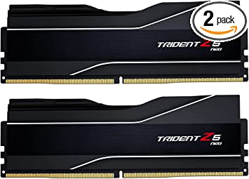 G.Skill Trident Z5 NEO Series (AMD Expo) 64GB (2 x 32GB) 288-Pin SDRAM DDR5 6000 CL32-38-38-96 1.40V Dual Channel Desktop Memory F5-6000J3238G32GX2-TZ5N (Matte Black)