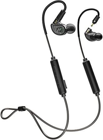 MEE audio - M6 PRO 2nd Generation Musicians’ in-Ear Monitors Wired   Wireless Combo Pack: Includes Stereo audio Cable and Bluetooth audio Adapter (Black)