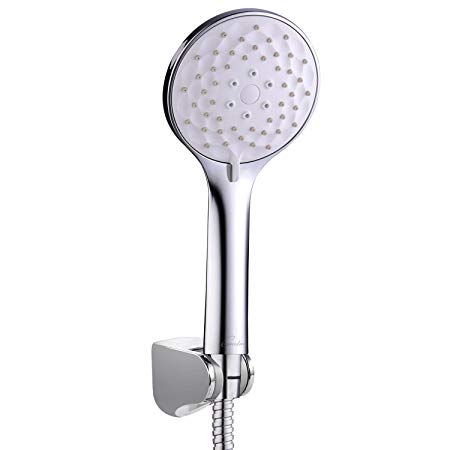 Couradric Power 3-function High-pressure Shower Head with Hose and Adjustable Bracket Chrome Luxury Spa Universal Bath Handheld Shower Head Replacement