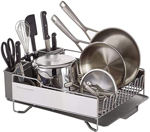 KitchenAid KNS896BXGRA Large Full Size Dish Rack, Stainless Steel