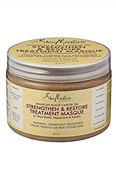 Shea Moisture Jamaican Black Castor Oil Strengthen/Grow and Restore Treatment Masque, 326 ml