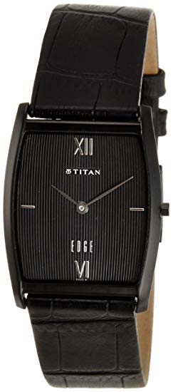 Titan Edge Analog Black Dial Men's Watch - NE1044NL01