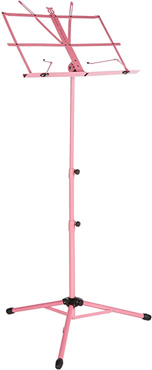 Tetra-Teknica EMS-04-P Portable Folding Sheet Music Stand with Carry Bag, Color Pink