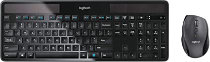 Logitech MK750 Wireless Solar Keyboard and Wireless Marathon Mouse Combo for PC