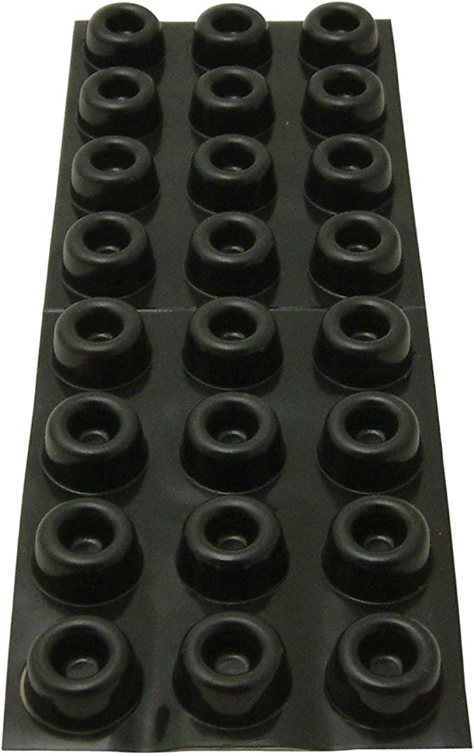 3M Bumpon SJ5009 Black Bumper/Spacer Pad - Cylindrical Shaped Bumper - 0.88 in Width x 0.4 in Height - 18434 [PRICE is per PAD]