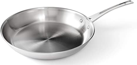 Professional Series Stainless Steel Earth Pan by Ozeri, 100% PTFE-Free Restaurant Edition, Made in Portugal